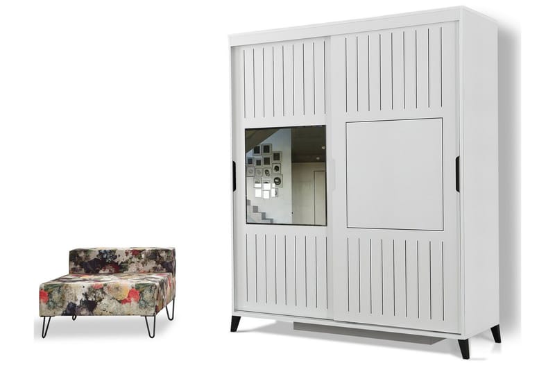 Komfortabel garderobe 150 - Hvid - Opbevaring - Tøjopbevaring - Garderobeskabe