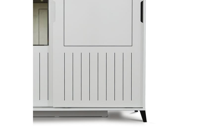 Komfortabel garderobe 160 - Hvid - Opbevaring - Tøjopbevaring - Garderobeskabe
