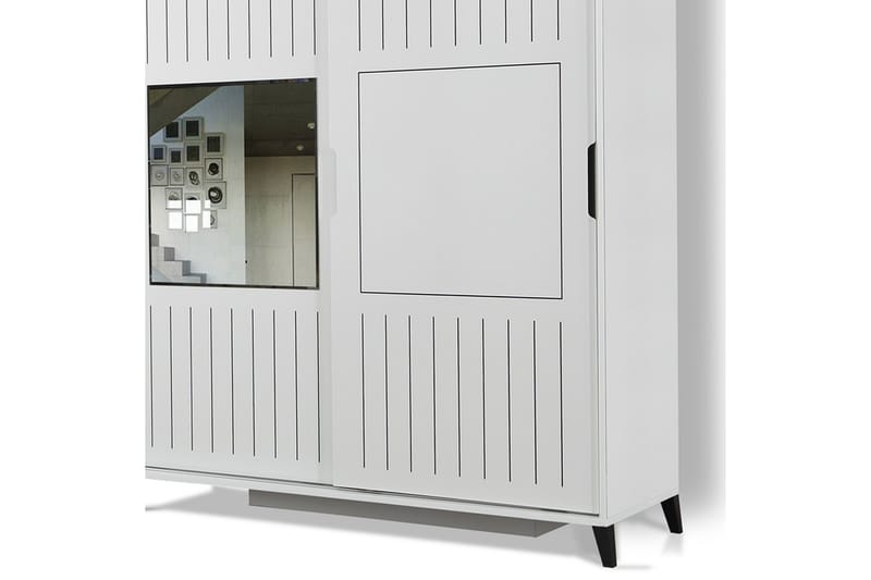 Komfortabel garderobe 170 - Hvid - Opbevaring - Tøjopbevaring - Garderobeskabe