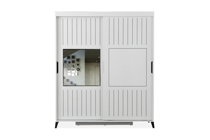 Komfortabel garderobe 170 - Hvid - Opbevaring - Tøjopbevaring - Garderobeskabe