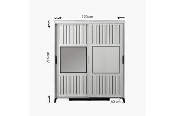 Komfortabel garderobe 170 - Lys træ - Opbevaring - Tøjopbevaring - Garderobeskabe