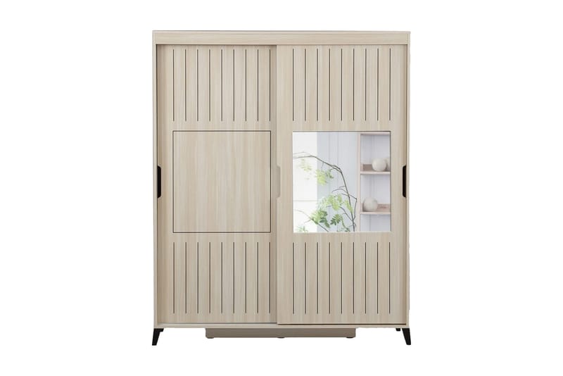 Komfortabel garderobe 180, Lys træ
