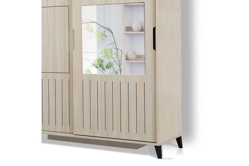 Komfortabel garderobe 180 - Lys træ - Opbevaring - Tøjopbevaring - Garderobeskabe