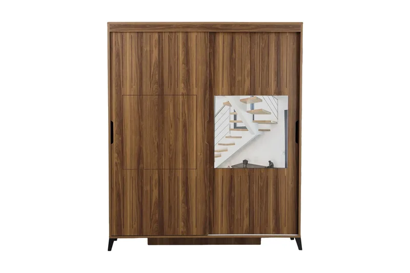 Komfortabel garderobe 180, Valnød