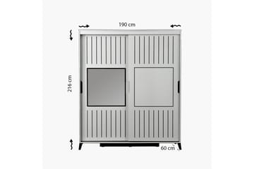 Komfortabel garderobe 190 - Valnød - Opbevaring - Tøjopbevaring - Garderobeskabe