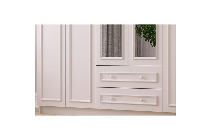 Kovric Garderobe 210x210 cm - Mat Hvid - Opbevaring - Tøjopbevaring - Garderobeskabe