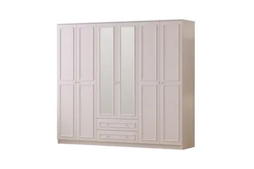 Kovric Garderobe 210x210 cm - Mat Hvid - Opbevaring - Tøjopbevaring - Garderobeskabe