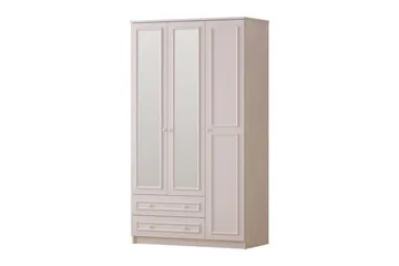 Kovric Hjørnegarderobe 105x182 cm - Mat Hvid - Opbevaring - Tøjopbevaring - Garderobeskabe