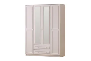 Kovric Hjørnegarderobe 140x184 cm - Mat Hvid - Opbevaring - Tøjopbevaring - Garderobeskabe