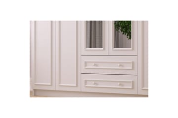 Kovric Hjørnegarderobe 210x184 cm - Mat Hvid - Opbevaring - Tøjopbevaring - Garderobeskabe