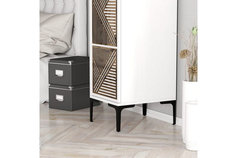 Kumsal Garderobe 40x47,5 cm - Hvid - Opbevaring - Tøjopbevaring - Garderobeskabe