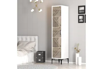 Kumsal Garderobe 40x47,5 cm - Hvid - Opbevaring - Tøjopbevaring - Garderobeskabe