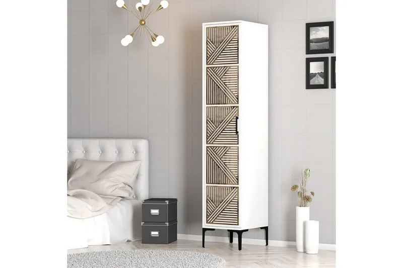 Kumsal Garderobe 40x47,5 cm - Hvid - Opbevaring - Tøjopbevaring - Garderobeskabe