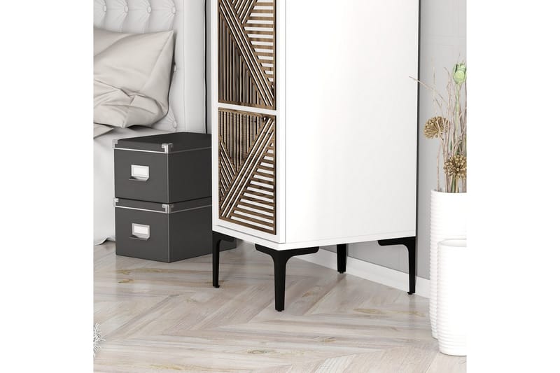 Kumsal Garderobe 40x47,5 cm - Hvid - Opbevaring - Tøjopbevaring - Garderobeskabe