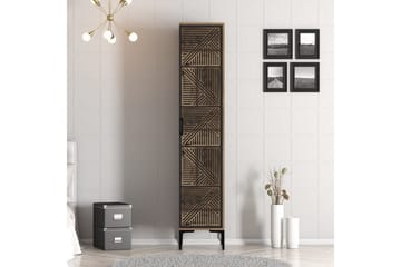 Kumsal Garderobe 40x47,5 cm - Valnød/Antracit - Opbevaring - Tøjopbevaring - Garderobeskabe