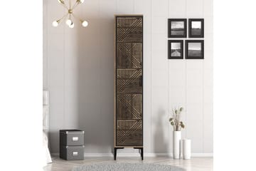 Kumsal Garderobe 40x47,5 cm - Valnød/Antracit - Opbevaring - Tøjopbevaring - Garderobeskabe