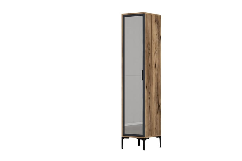 Kumsal Garderobe 40x47,5 cm - Valnød/Antracit - Opbevaring - Tøjopbevaring - Garderobeskabe