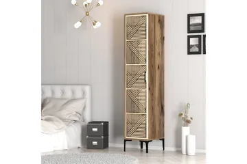 Kumsal Garderobe 40x47,5 cm - Valnød/Creme - Opbevaring - Tøjopbevaring - Garderobeskabe