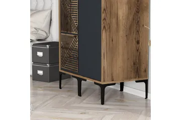 Kumsal Garderobe 80 cm - Antracit - Opbevaring - Tøjopbevaring - Garderobeskabe