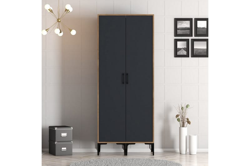 Kumsal Garderobe 80 cm, Antracit