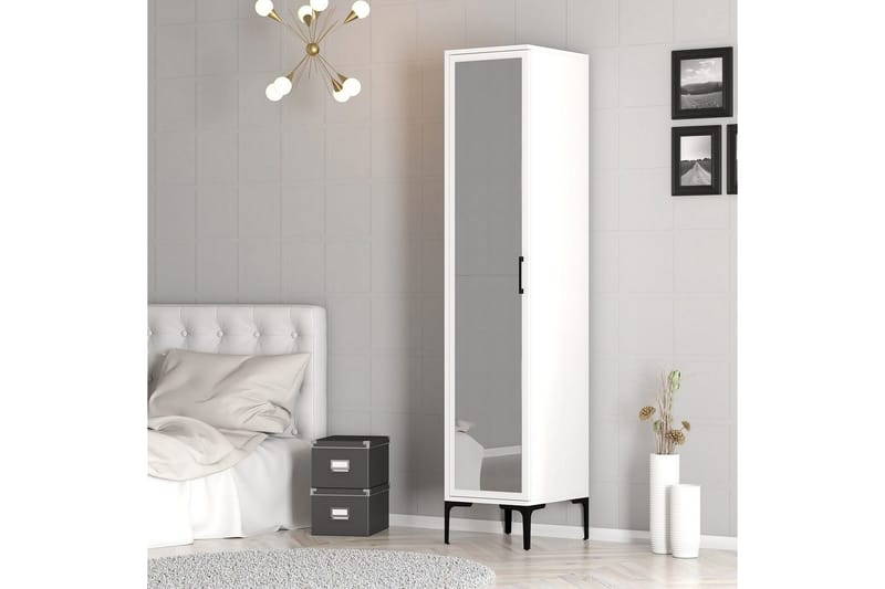 Kumsal Garderobesskåp 40x47,5 cm - Hvid - Opbevaring - Tøjopbevaring - Garderobeskabe - Garderobeskab & klædeskab