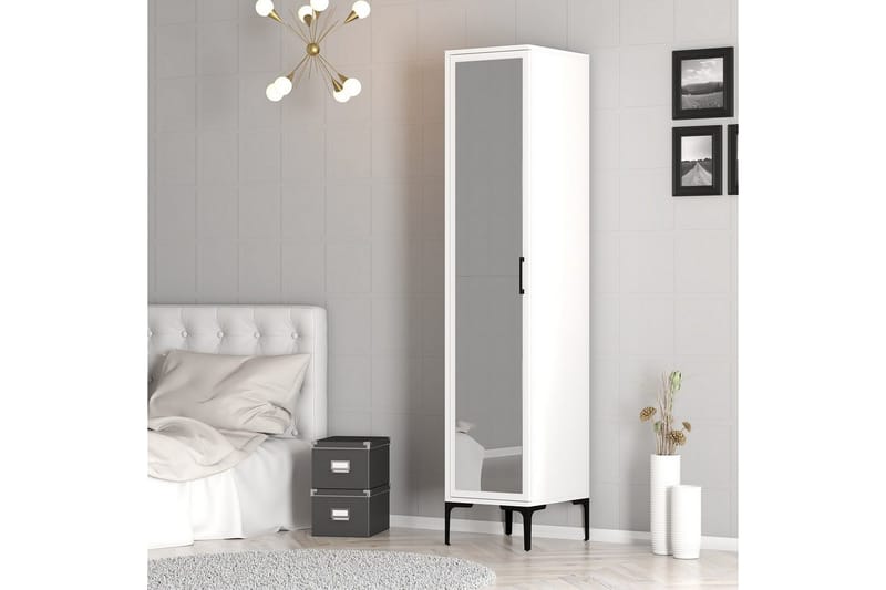 Kumsal Garderobesskåp 40x47,5 cm - Hvid - Opbevaring - Tøjopbevaring - Garderobeskabe - Garderobeskab & klædeskab