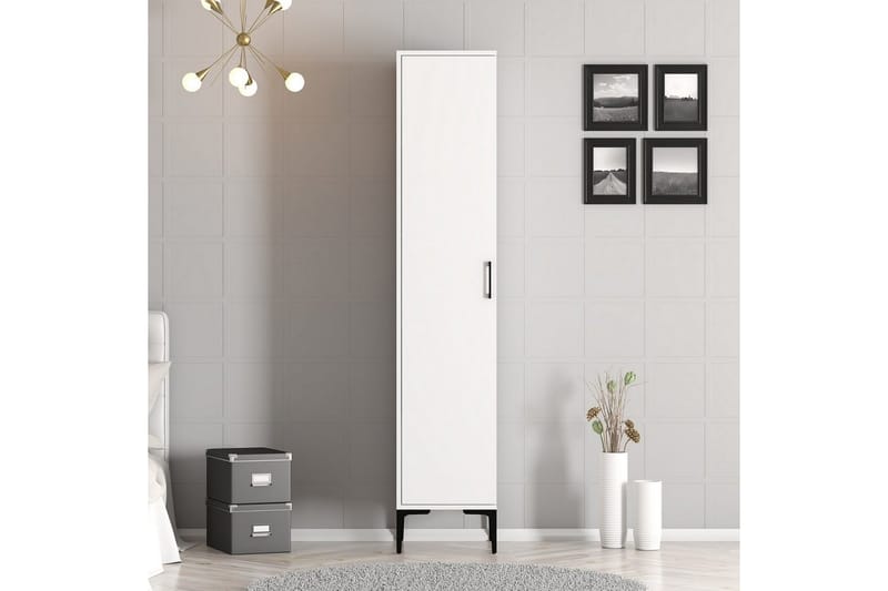 Kumsal Garderobesskåp 40x47,5 cm - Hvid - Opbevaring - Tøjopbevaring - Garderobeskabe - Garderobeskab & klædeskab