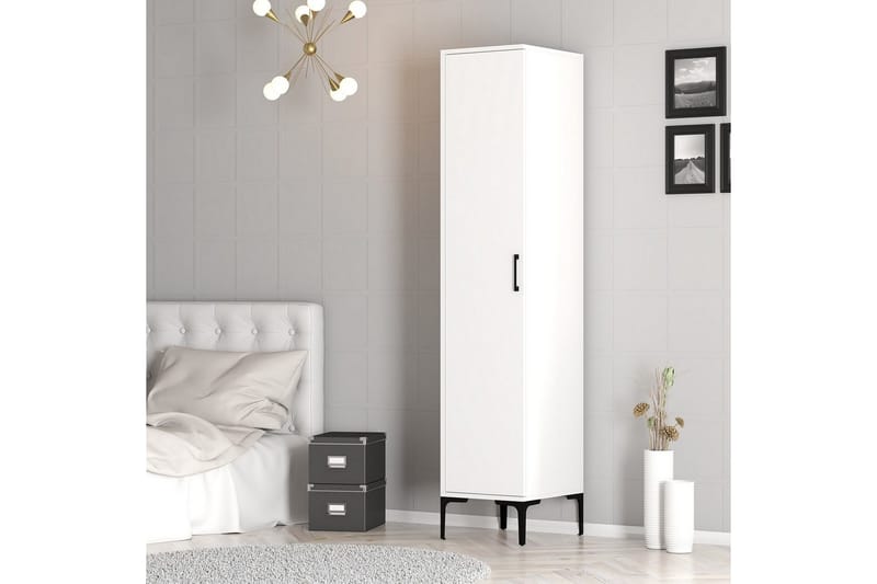 Kumsal Garderobesskåp 40x47,5 cm - Hvid - Opbevaring - Tøjopbevaring - Garderobeskabe - Garderobeskab & klædeskab