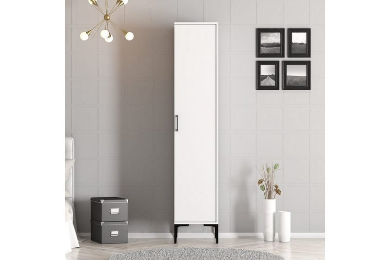 Kumsal Garderobesskåp 40x47,5 cm - Hvid - Opbevaring - Tøjopbevaring - Garderobeskabe - Garderobeskab & klædeskab