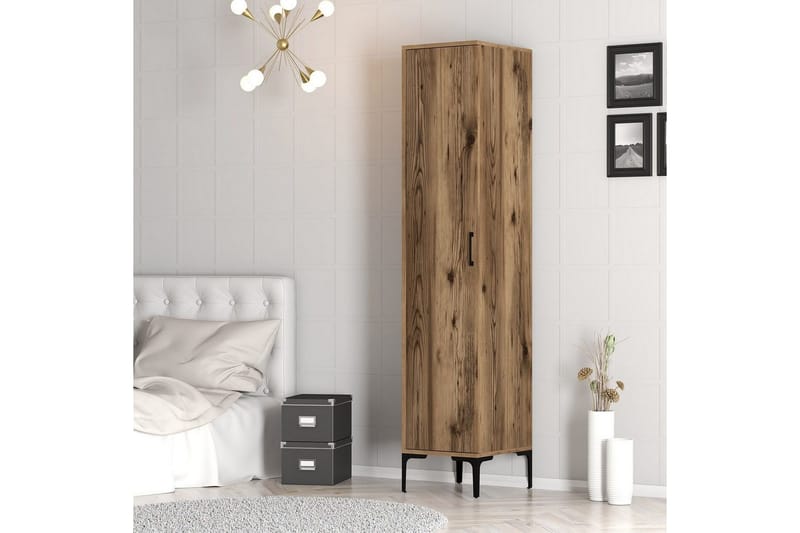 Kumsal Garderobesskåp 40x47,5 cm - Valnød - Opbevaring - Tøjopbevaring - Garderobeskabe - Garderobeskab & klædeskab