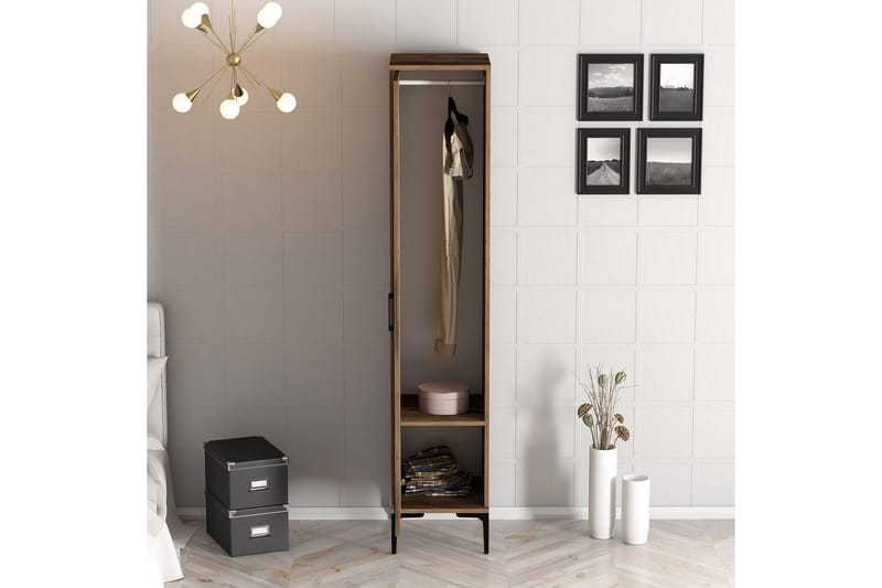 Kumsal Garderobesskåp 40x47,5 cm - Valnød - Opbevaring - Tøjopbevaring - Garderobeskabe - Garderobeskab & klædeskab