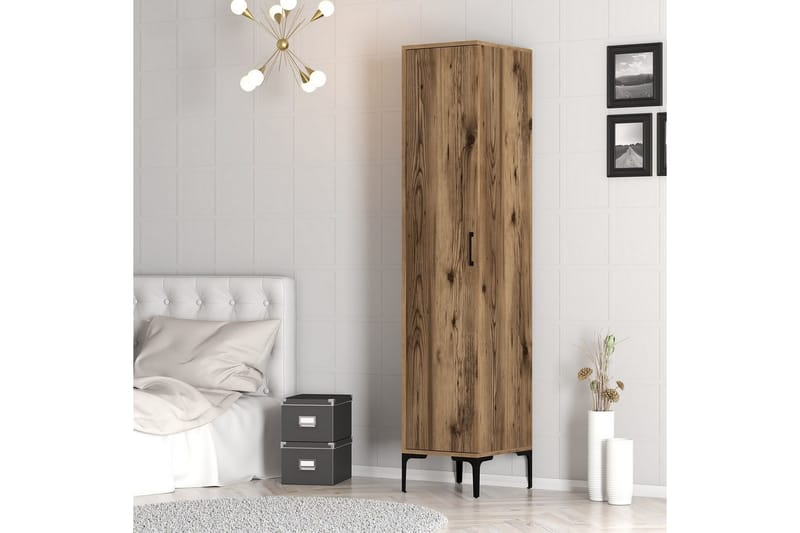 Kumsal Garderobesskåp 40x47,5 cm - Valnød - Opbevaring - Tøjopbevaring - Garderobeskabe - Garderobeskab & klædeskab