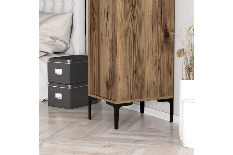 Kumsal Garderobesskåp 40x47,5 cm - Valnød - Opbevaring - Tøjopbevaring - Garderobeskabe - Garderobeskab & klædeskab