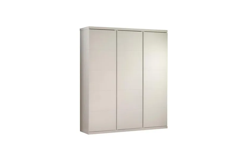 Lara Garderobeskab 166 cm i Malet Træ, Offwhite
