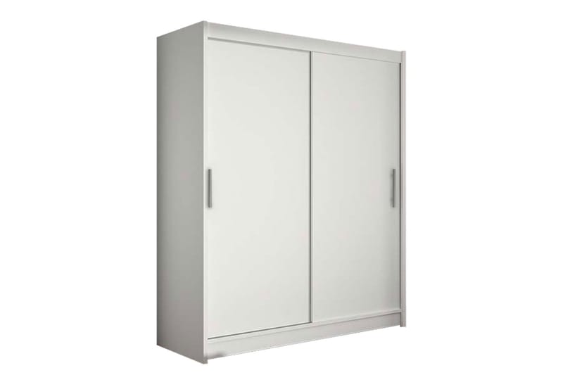 Leila Garderobe 150 cm Skydedøre - Hvid - Opbevaring - Tøjopbevaring - Garderobeskabe