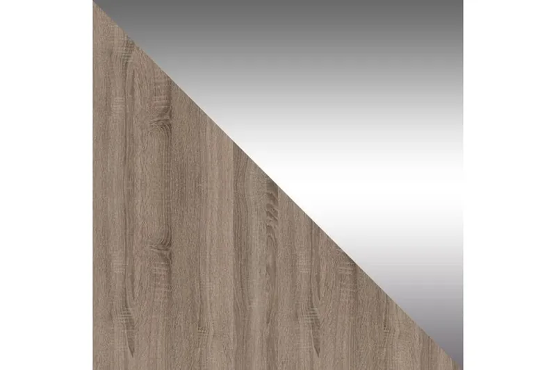 Leila Garderobe 150 cm Skydedøre Smal Spejl - Eg - Opbevaring - Tøjopbevaring - Garderobeskabe