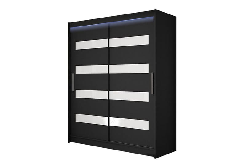 Leila Garderobe 150x200 cm, Sort