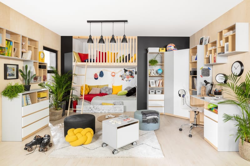 Leokkol Garderobe - Grå - Opbevaring - Tøjopbevaring - Garderobeskabe - Hjørnegarderobe