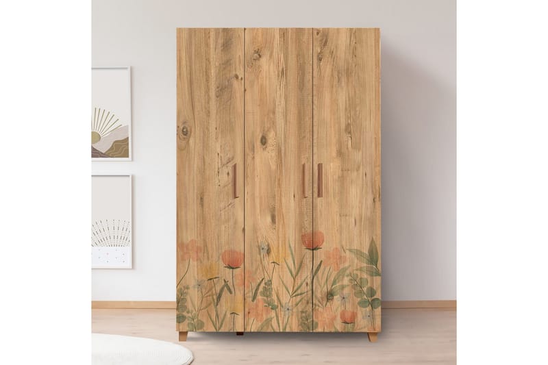 Leva Garderobe 120x189 cm Brun - Hanah Home - Opbevaring - Tøjopbevaring - Garderobeskabe