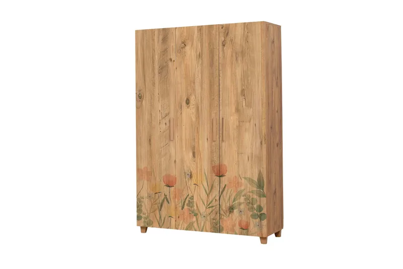 Leva Garderobe 120x189 cm Brun - Hanah Home - Opbevaring - Tøjopbevaring - Garderobeskabe
