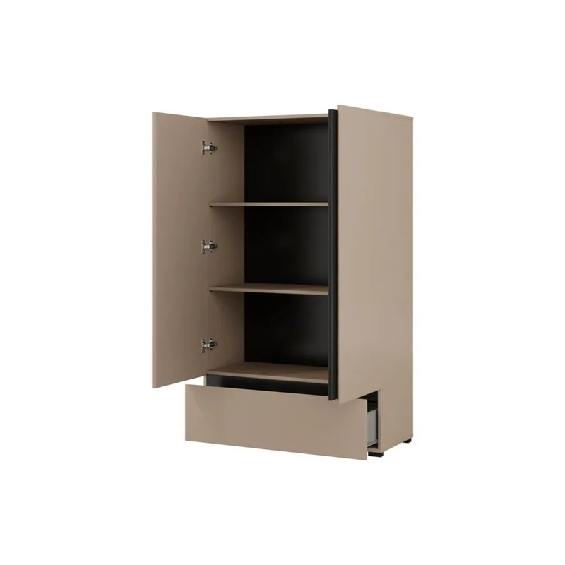 Linnedskab Cross S 2 Døre 1 Skuffe - Congo - Opbevaring - Tøjopbevaring - Garderobeskabe - Garderobeskab & klædeskab