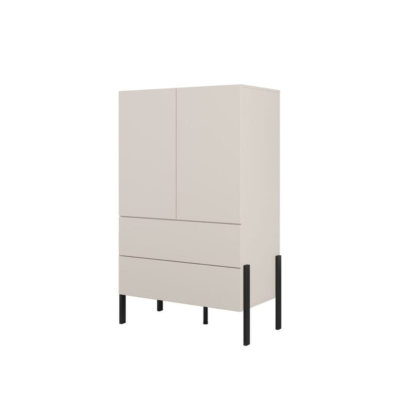 Linnedskab Jukon S 2 Døre med 2 Skuffer - Cashmere - Opbevaring - Tøjopbevaring - Garderobeskabe - Garderobeskab & klædeskab