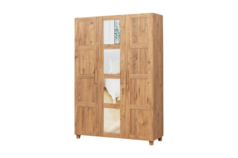 Linsy Garderobe 189 cm - Træ/natur - Opbevaring - Tøjopbevaring - Garderobeskabe