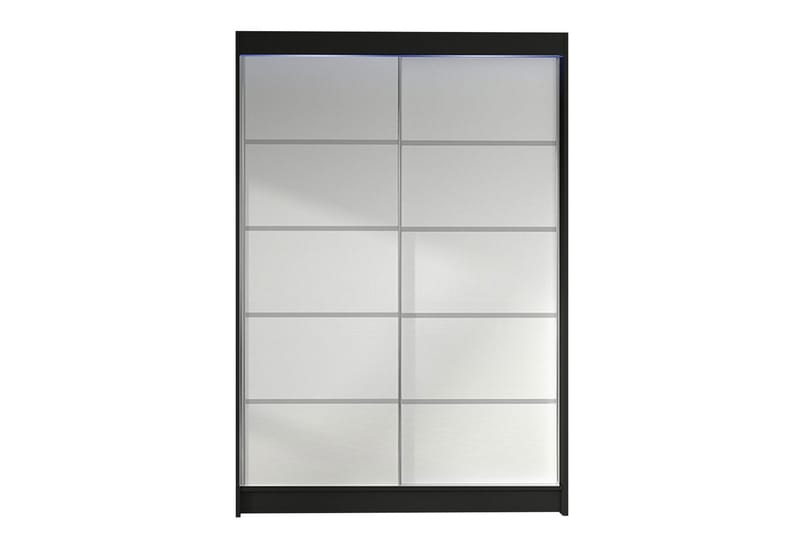 Liverpool Garderobe 120x200 cm, Hvid/Sort