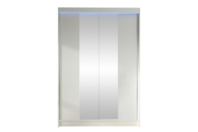 Liverpool Garderobe Med Spejl 120x200 cm - Grå - Opbevaring - Tøjopbevaring - Garderobeskabe