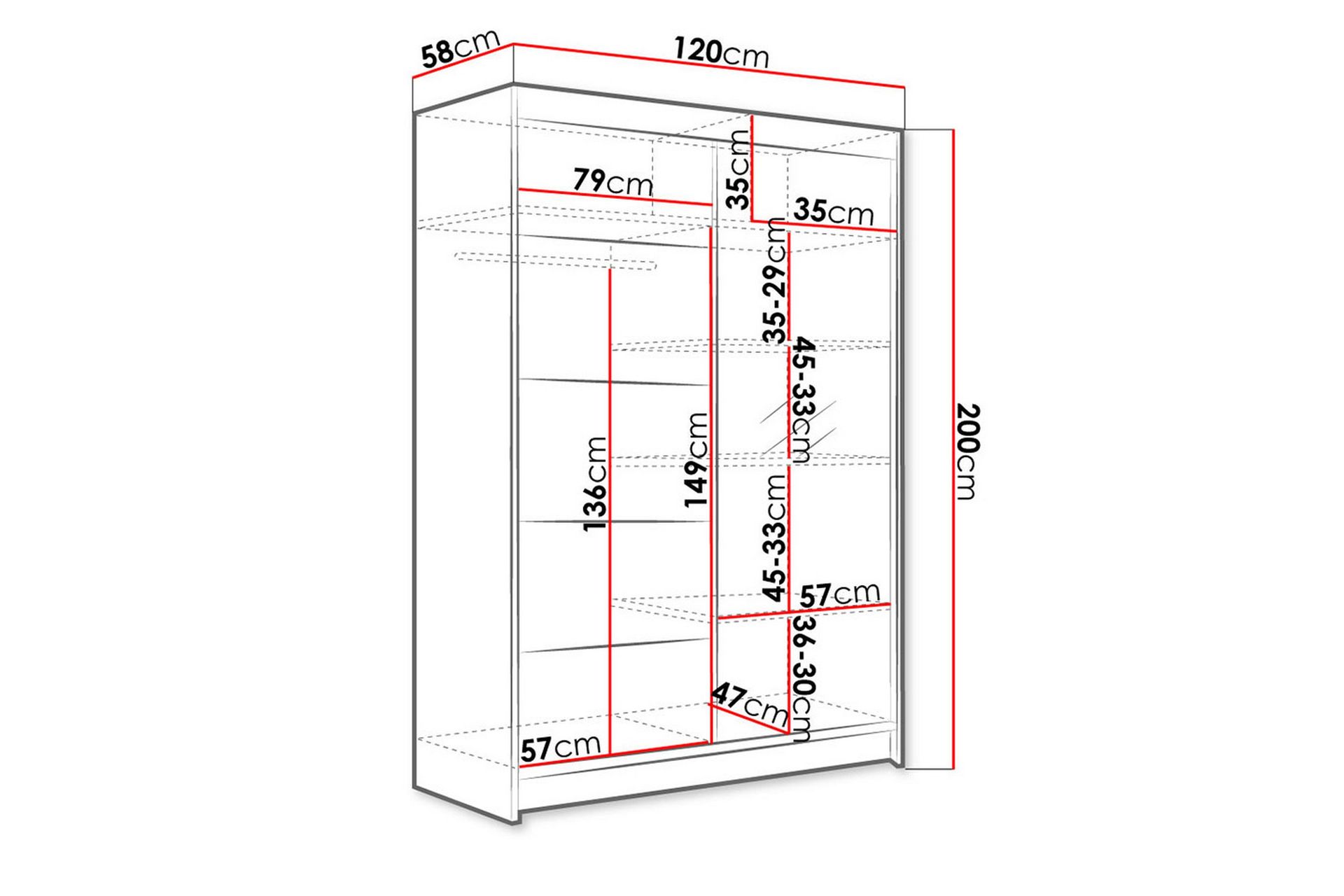 Liverpool Garderobe - Opbevaring - Tøjopbevaring - Garderobeskabe