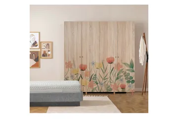 Loni Garderobesskåp 180x192 cm - Opbevaring - Tøjopbevaring - Garderobeskabe - Garderobeskab & klædeskab
