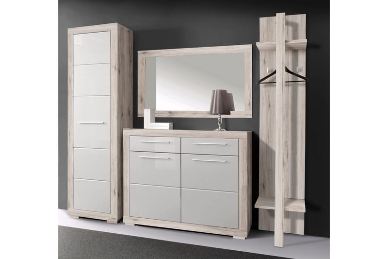 Luovaure Garderobe 58 cm - Brun/Hvid - Opbevaring - Tøjopbevaring - Garderobeskabe