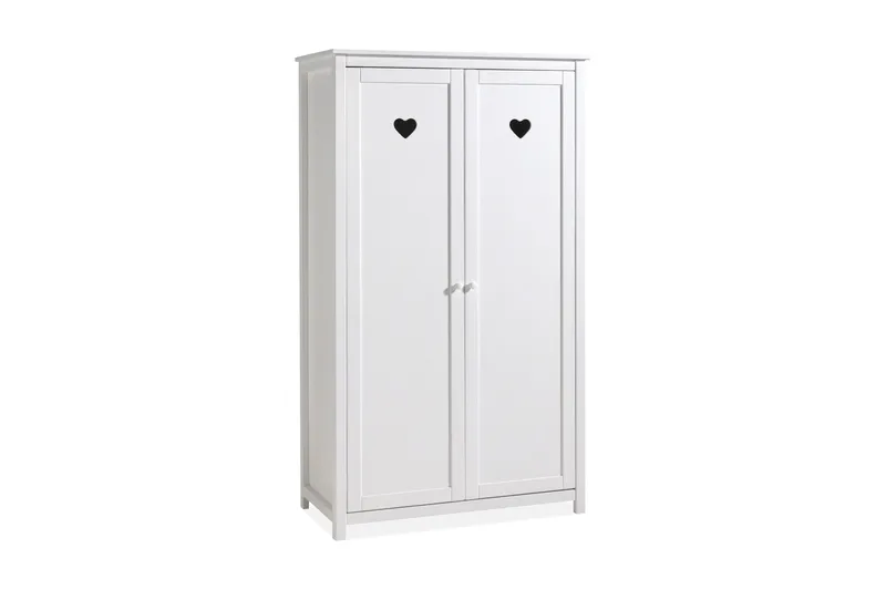 Maritza Garderobeskab 110 cm i Malet Træ, Hvid
