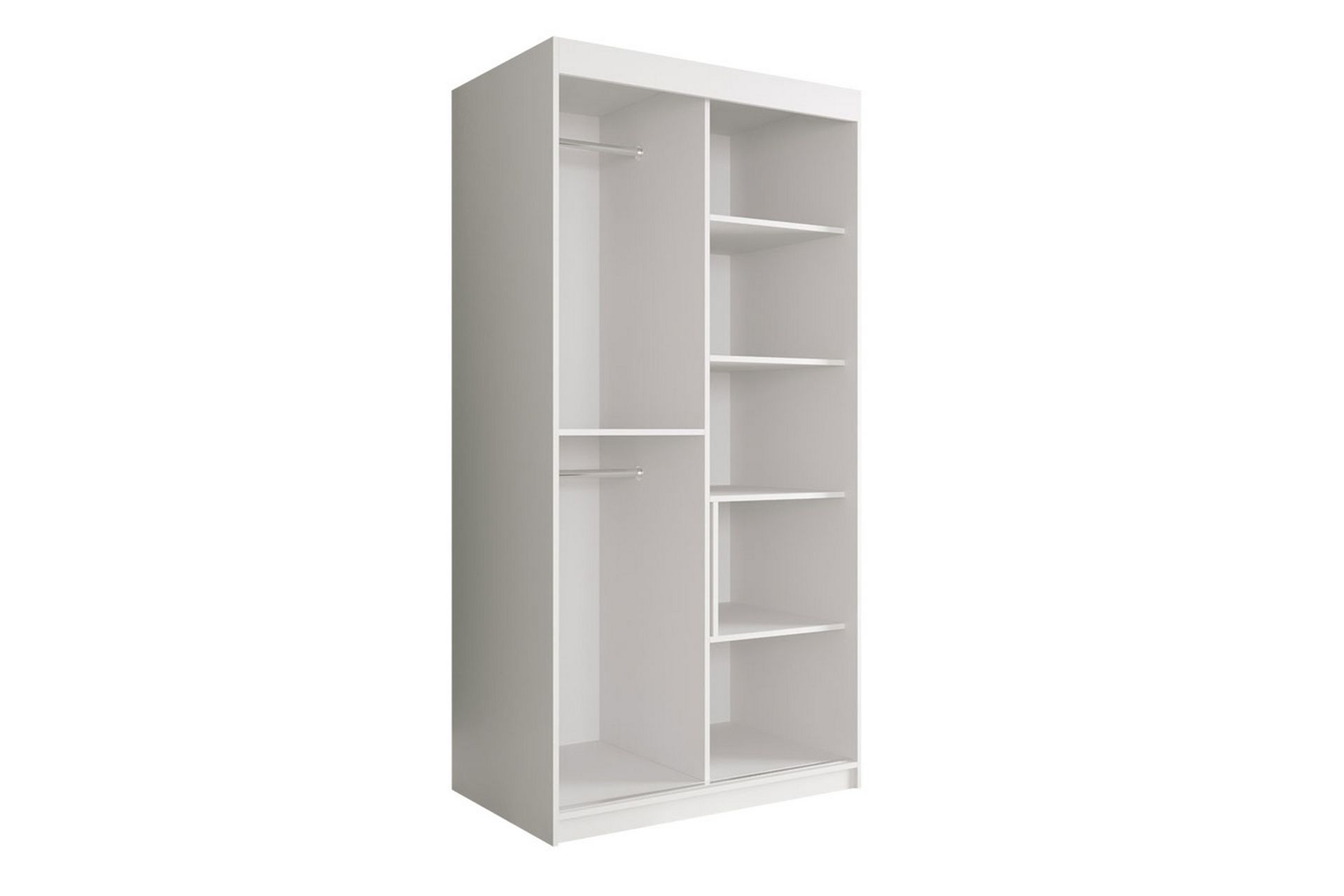 Marmuria Garderobe 100 cm Marmormønster - Sort - Opbevaring - Tøjopbevaring - Garderobeskabe